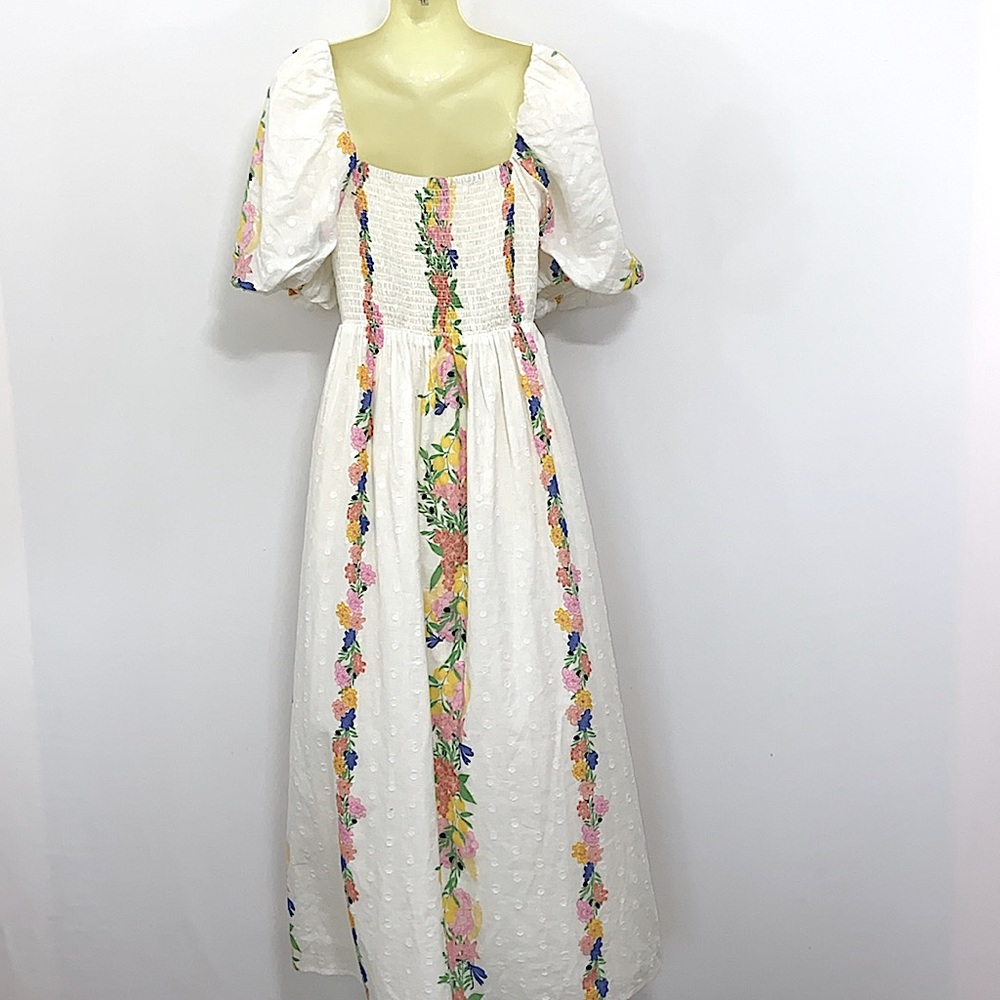 Never Fully Dressed White and Pink Maxi Dress - Picture 6 of 8